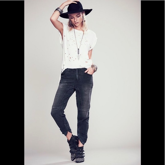 Free People Pants - Free People Kristal Tencel Pant Washed Black 4